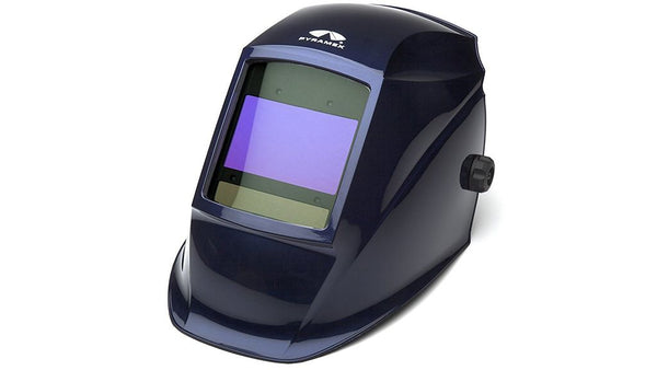 Pyramex Safety WHAD6030MB Autodarkening Welding Helmet - Digital 100x60mm Metallic Blue